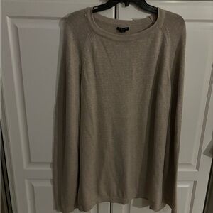 Inman‎ sweater poncho.  Size ML.  Cotton, nylonn, cashmere blends.